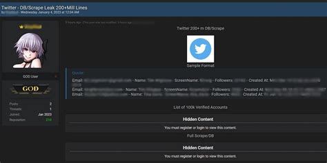 best leaks on twitter|Twitter leak: 200m+ account database now free to。